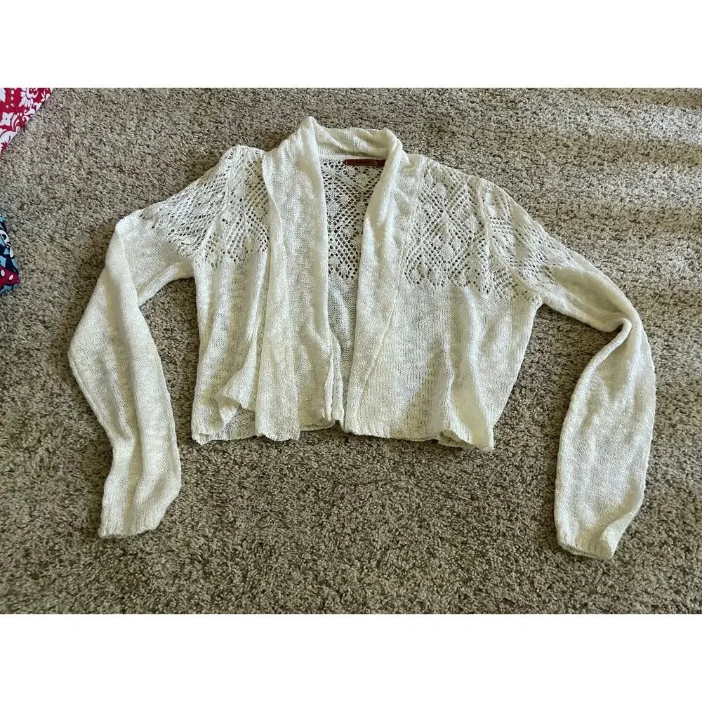 Belldini womens xl lacey cardigan sweater